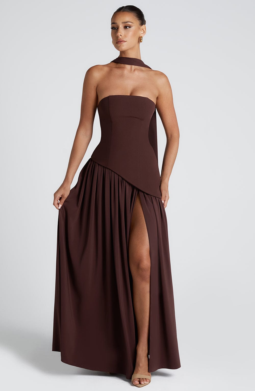Vestido Camila Marrón