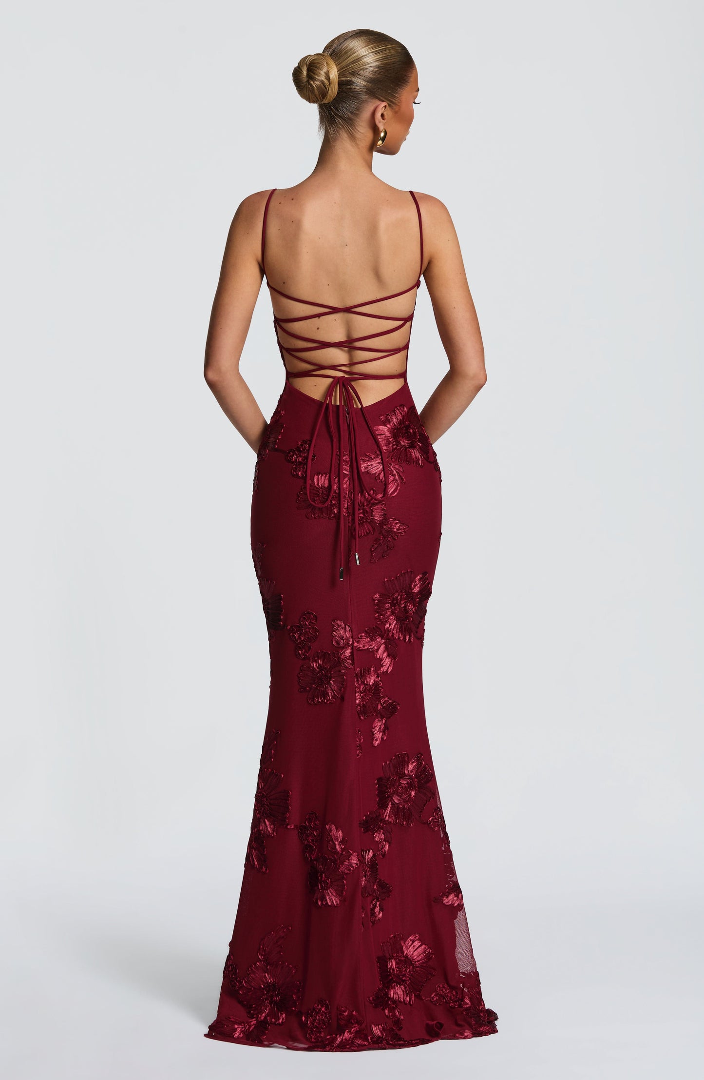 Vestido Carlota Burdeos
