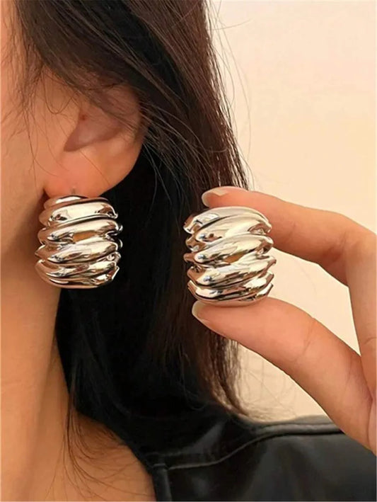 Pendientes Plateados Gala