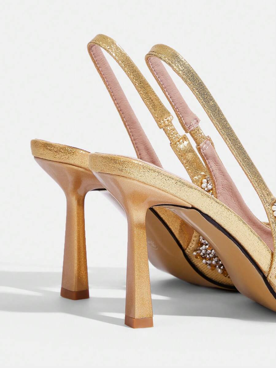 Sandalias Tacón Brillos Yadira