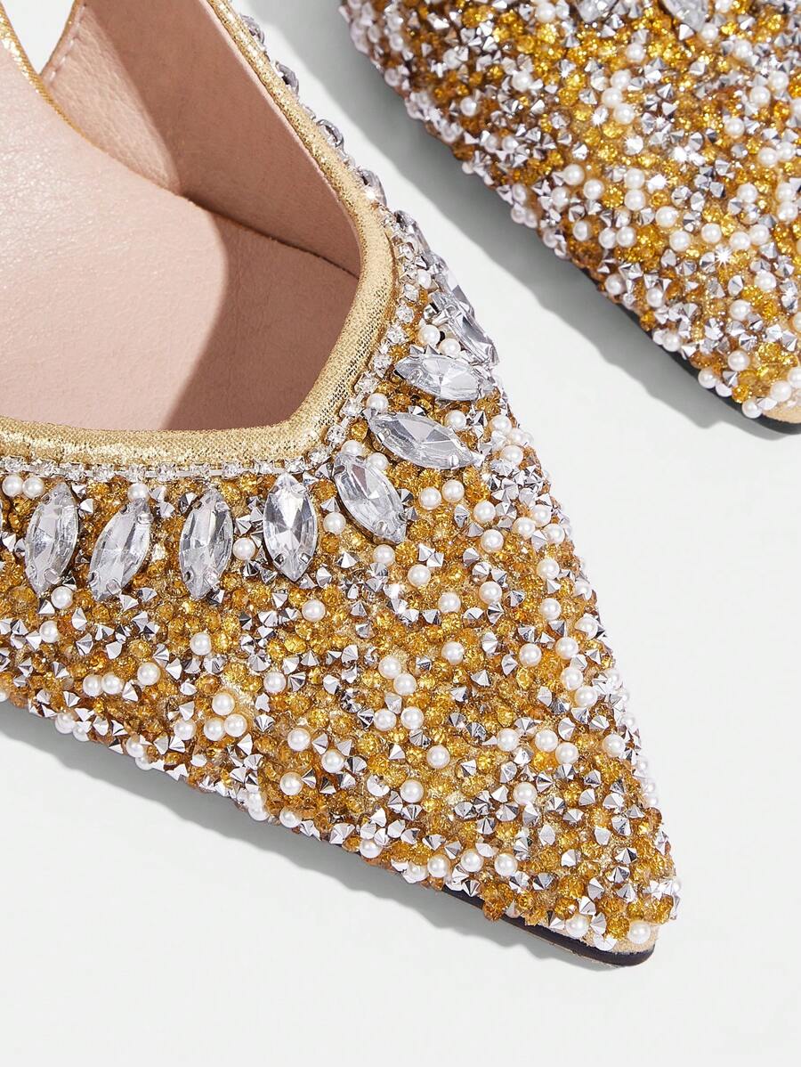 Sandalias Tacón Brillos Yadira