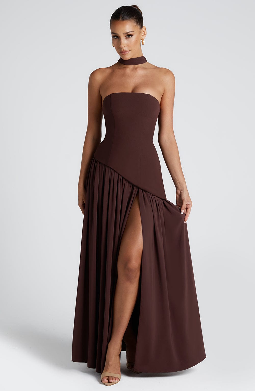 Vestido Camila Marrón