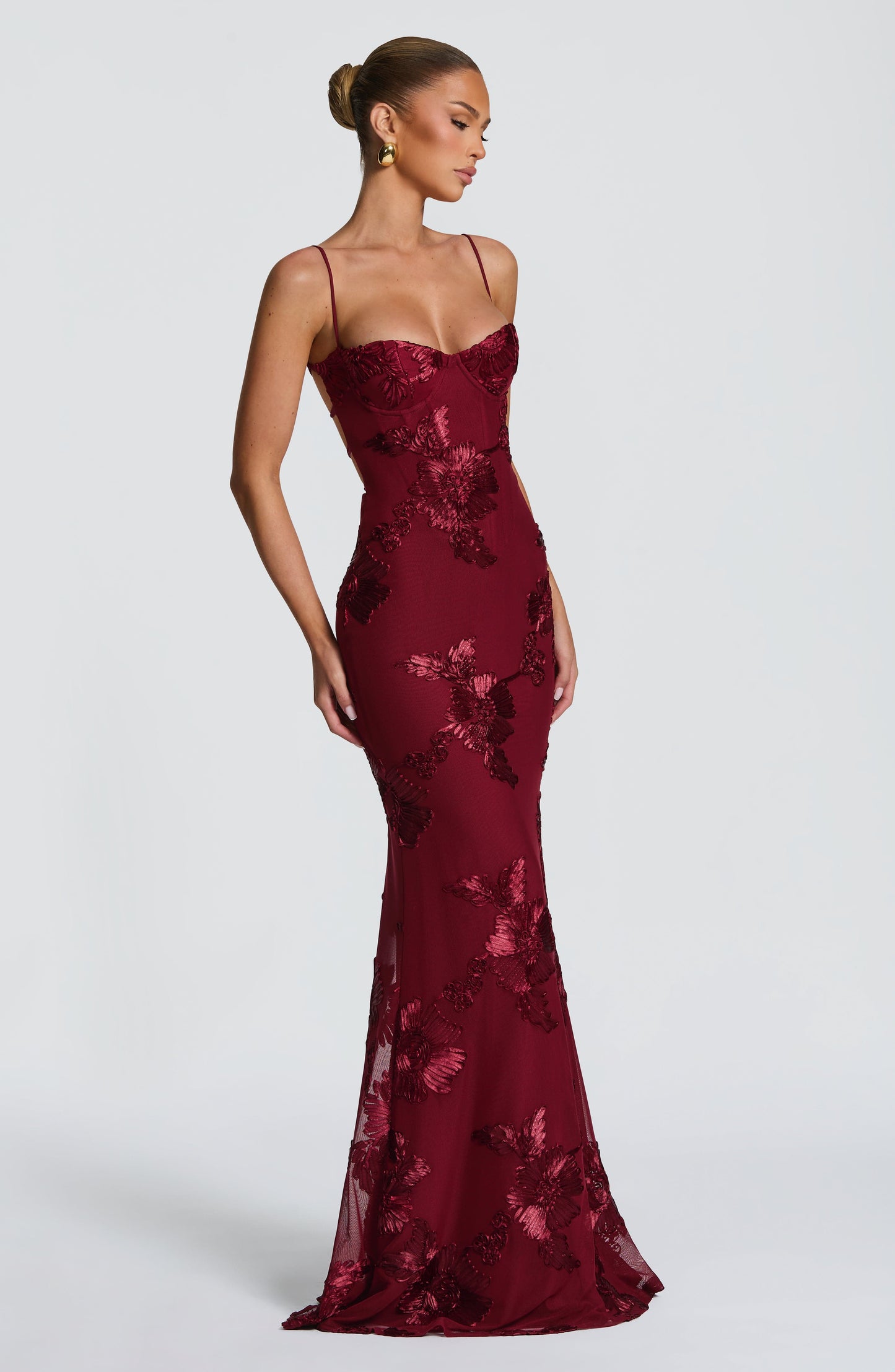 Vestido Carlota Burdeos