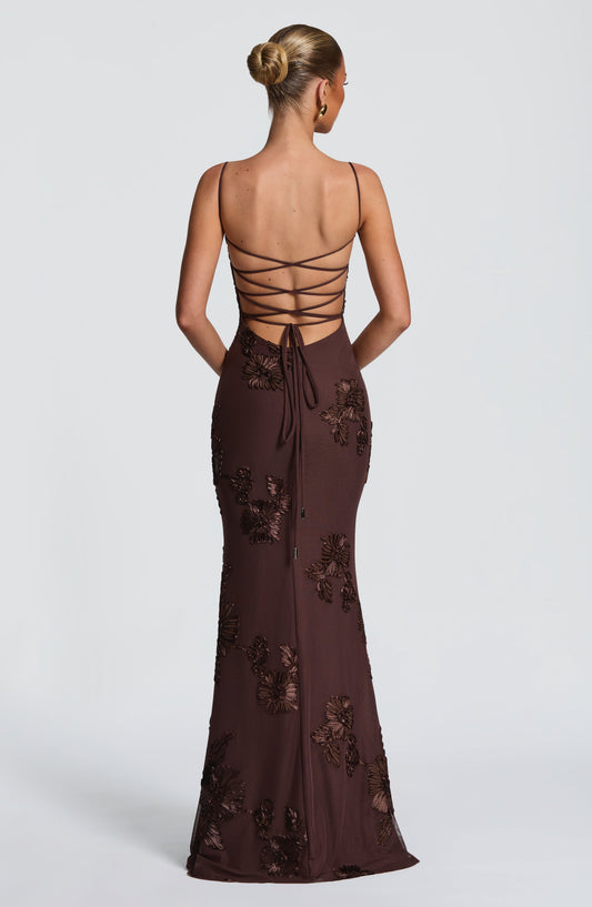 Vestido Carolina Marrón