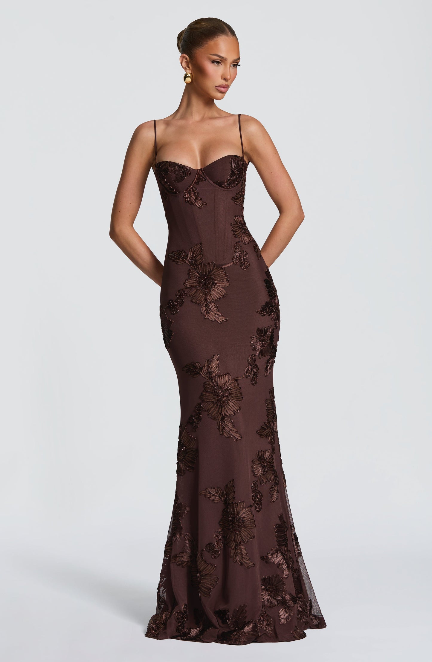 Vestido Carolina Marrón